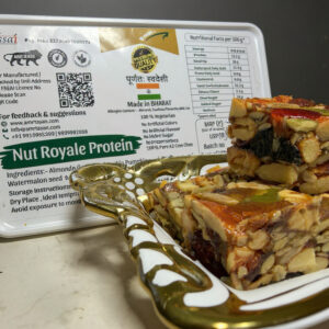Amrtayan Nut Royale Anjeer is a premium selection of naturally sweet and delicious dried figs, carefully chosen for their quality, taste and texture. Rich in dietary fibre and naturally occurring nutrients, anjeer makes a wholesome addition to your daily diet. Enjoy it as a convenient healthy snack or add it to milk, smoothies, desserts and festive gift hampers.